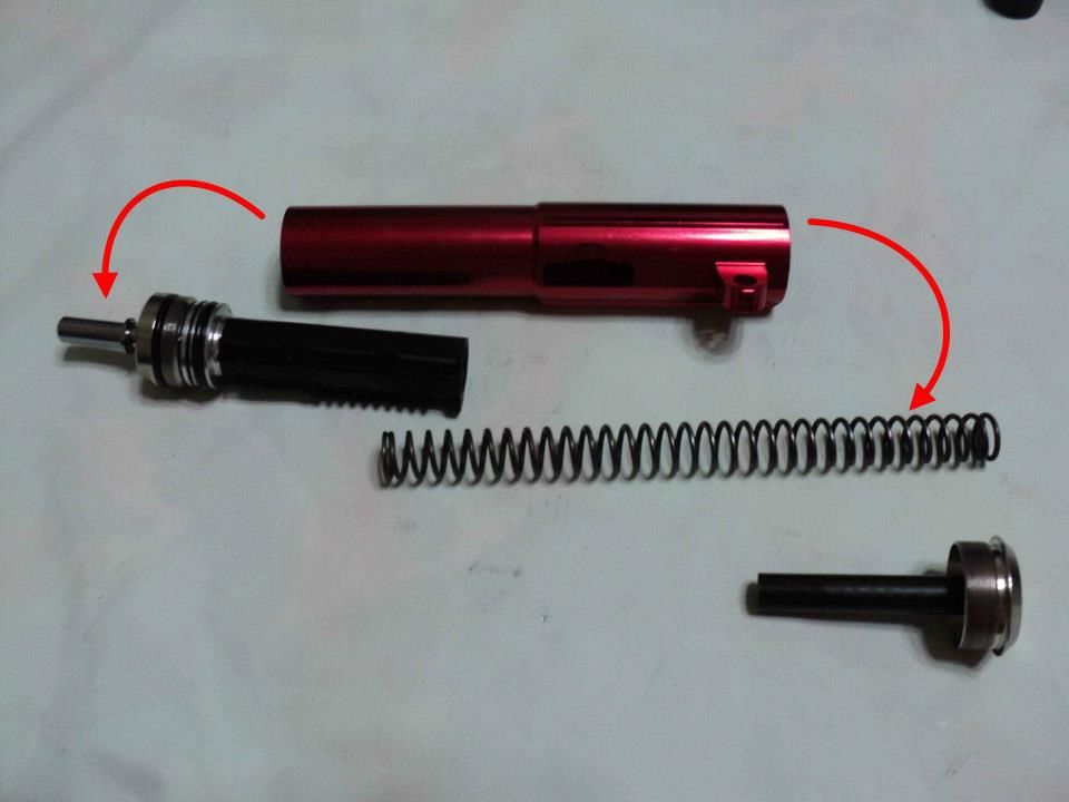 syst/ème Katana AEG WE-AEG-P0002 Airsoft WE M120//120MS Cylindre pour WE M4