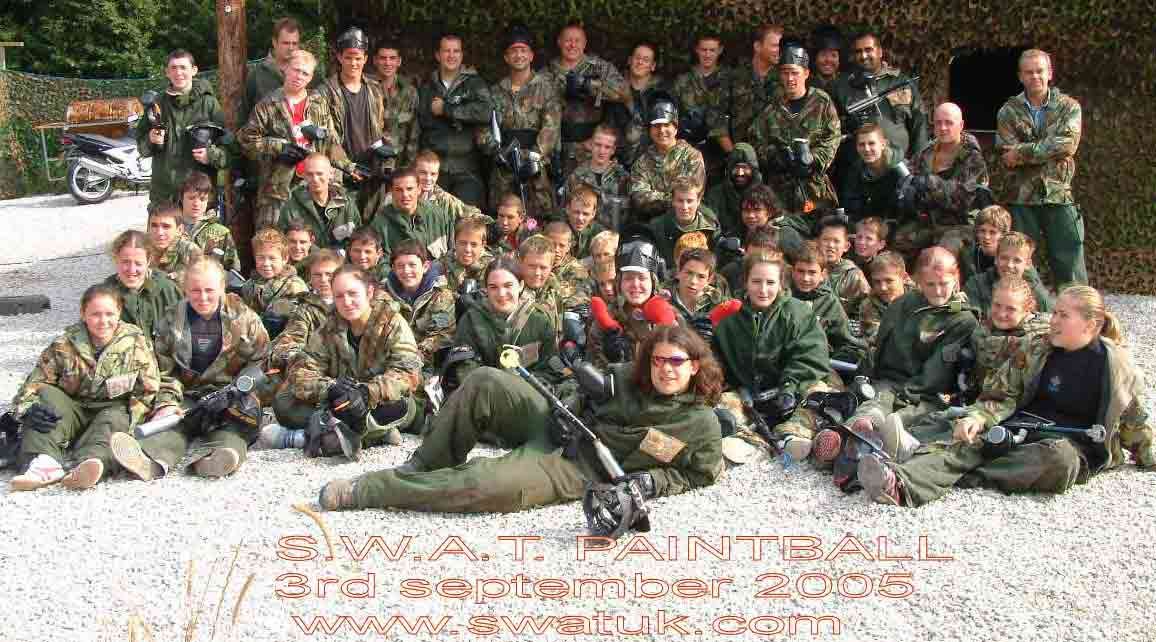 Paintballing group