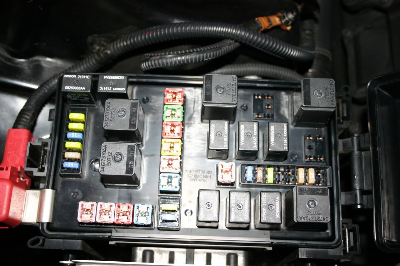 Picture Of Front Fuse Box With Lid Opened