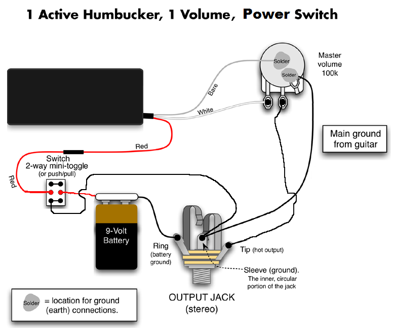 Guitar Wiring Diagram 1 Humbucker Plus Volume from i8.photobucket.com