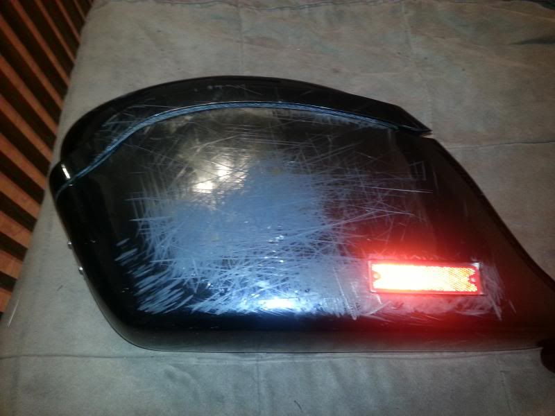 how to fix scratches on saddlebags? Honda VTX Forum