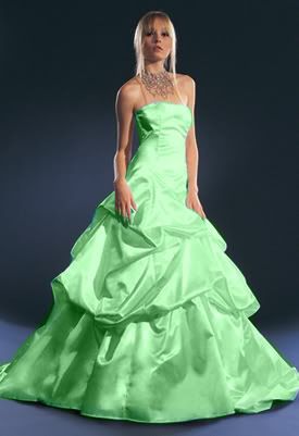 Green Bridal Gown