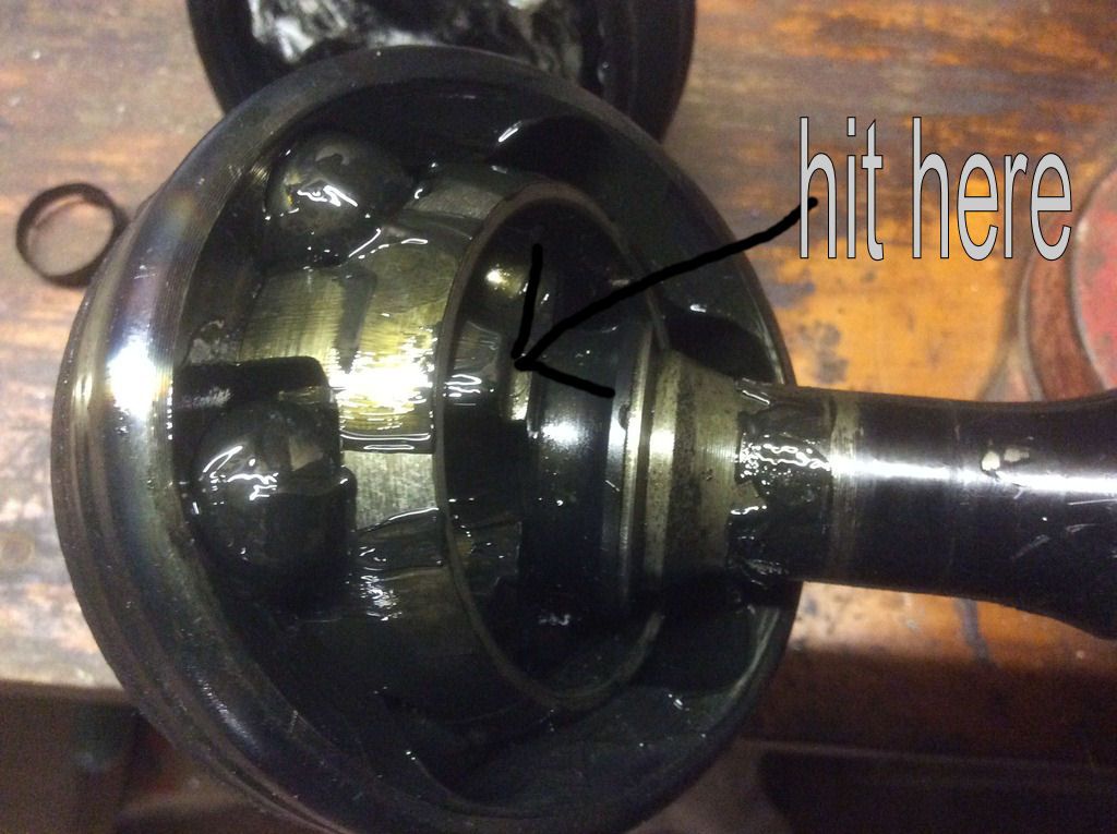 CV joint removal.....need advice on hitting it! Volkswagen Mark IV Forum
