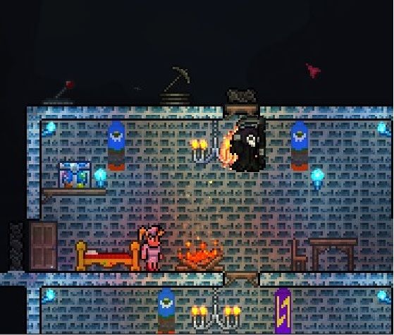 My Grim Reaper outfit is finally complete (Halloween costume)! Terraria