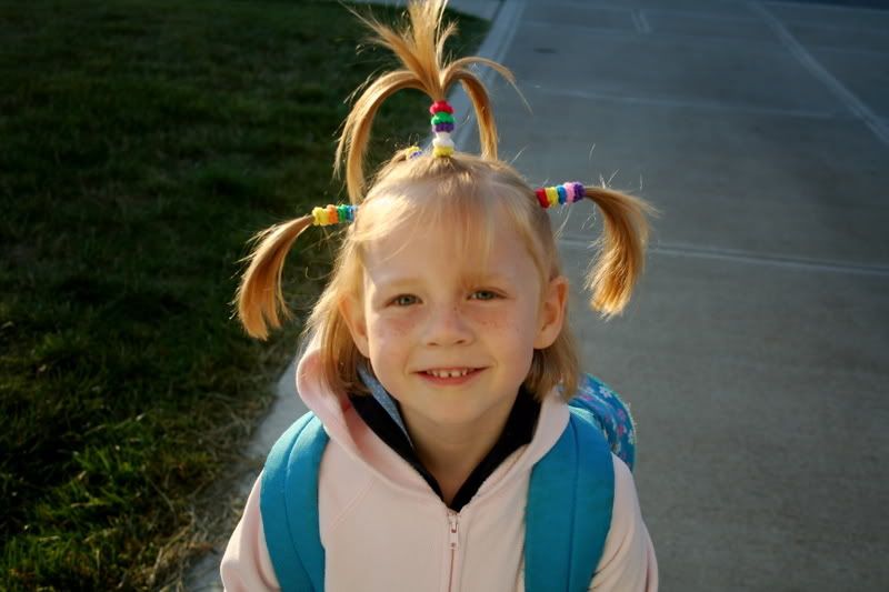 Alexis on crazy hair day