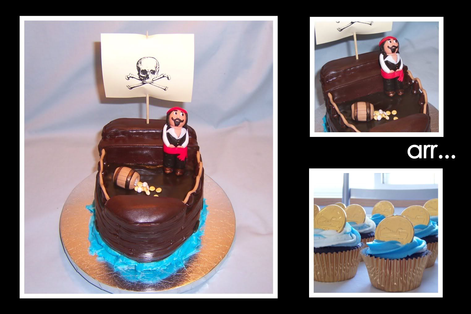 Fondant+pirate+cake