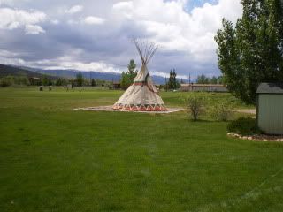 Teepee on property