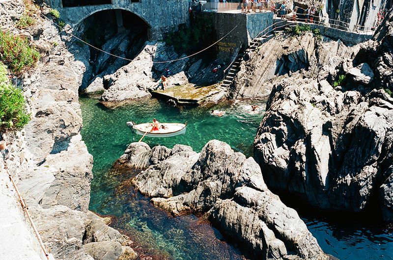 Italy, La Cinque Terre, Corniglia, Contax G2, Manarola, Vernazza, Boats, Ocean, Tropical, film, 35mm, Blue water, Summer, Italian flag, Sea photo Boat1_zps50434ab4.jpg