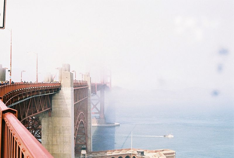 Golden Gate Bridge, Golden Gate Park, San Francisco, Fog, Photography, Contax G2, Contax G2 28mm lens, Contax G2 45mm lens, Ocean, Ocean Beach, Film, 35mm film, photo Bridge1_zpsf8c695c5.jpg