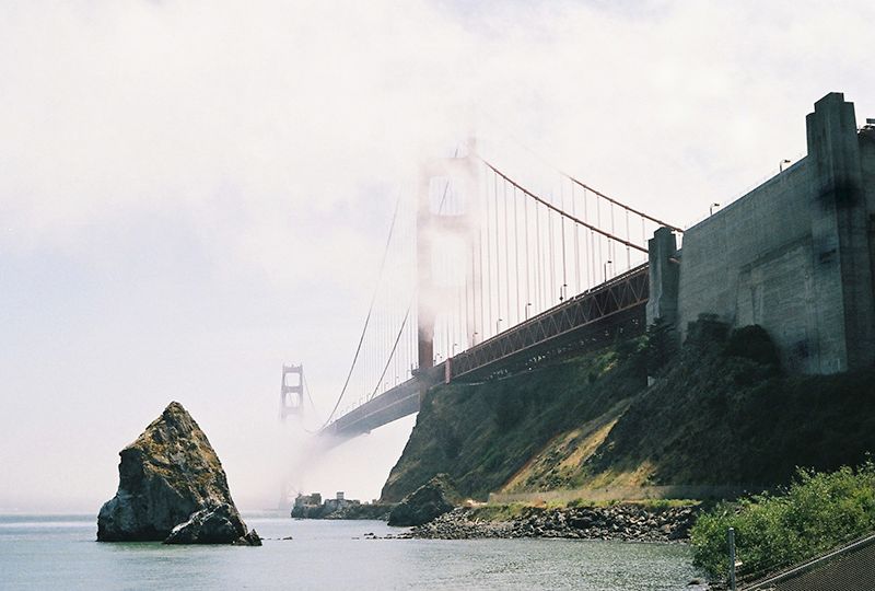 Golden Gate Bridge, Golden Gate Park, San Francisco, Fog, Photography, Contax G2, Contax G2 28mm lens, Contax G2 45mm lens, Ocean, Ocean Beach, Film, 35mm film, photo Bridge5_zps9fc0bc6b.jpg
