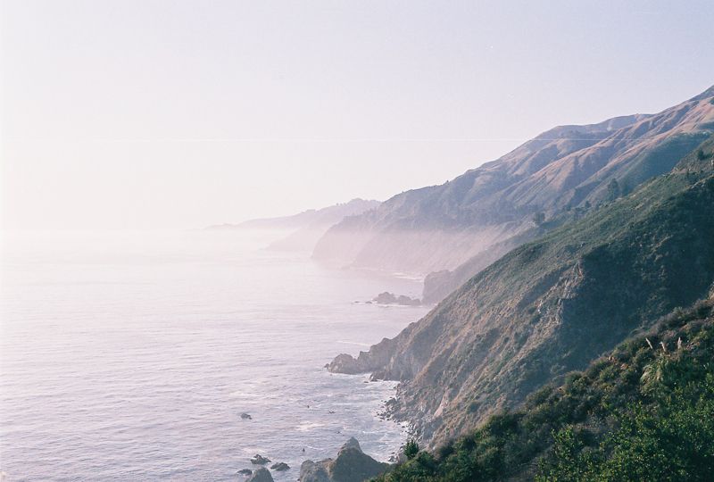 Big Sur, california, Photography, Contax G2, waves, ocean, sunset, Big Sur houses, photo Cliffs_zps2dd99f8d.jpg