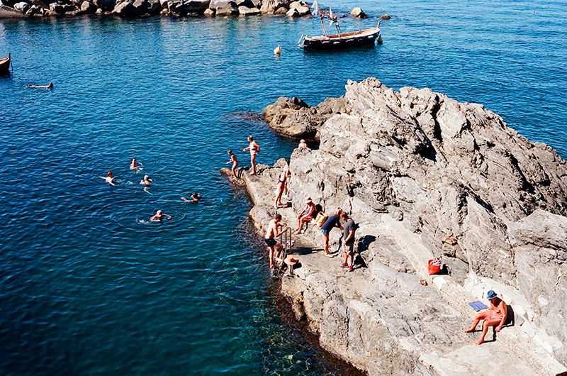 Italy, La Cinque Terre, Corniglia, Contax G2, Manarola, Vernazza, Boats, Ocean, Tropical, film, 35mm, Blue water, Summer, Italian flag, Sea photo Lacinqueterre01_zps20840270.jpg