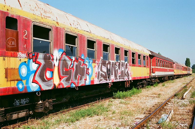 Albania, Albanian trains, Enver Hoxha Mausoleum, Photography, Contax G2, Film, 35mm film, Sonic Graffiti, Tish Graffiti, Sonic, Tish, FET, Sunrise, Train ride, Train tracks, Tirana, Horse and Cart, photo SonicTish_zpsb950ba14.jpg