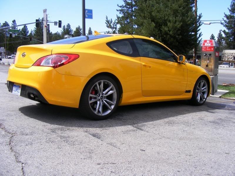 Hyundai Genesis Yellow