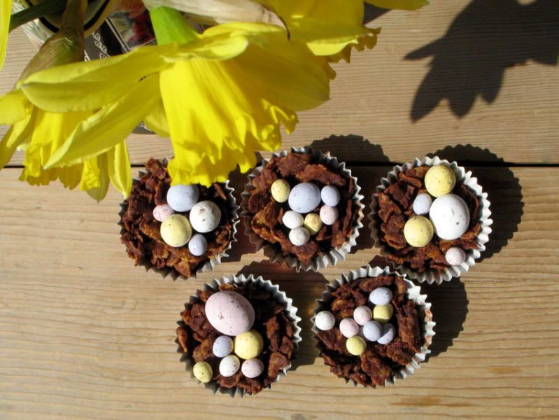 chocolate cornflake nests