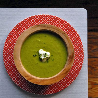 garden pea and mint soup