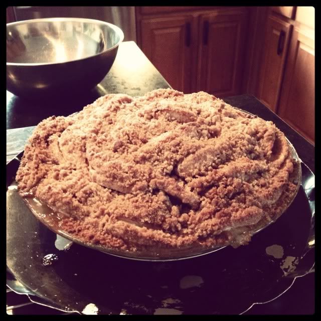 Mini Cinnamon Roll Apple Pie Crust Crumb Topping Homemade Recipe