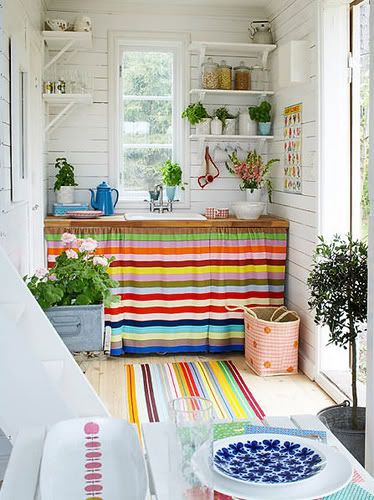 bright laundry room