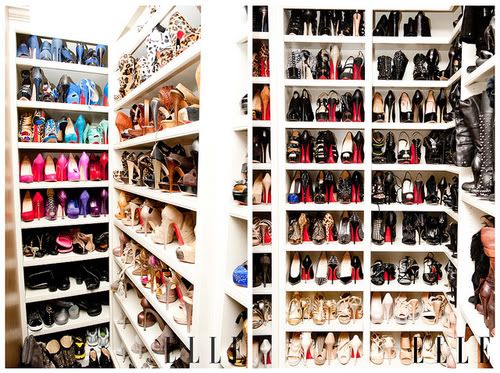 huge shoe closet