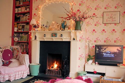 floral living room