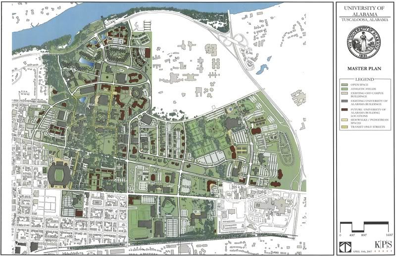Urban plan Tuscaloosa Alabama