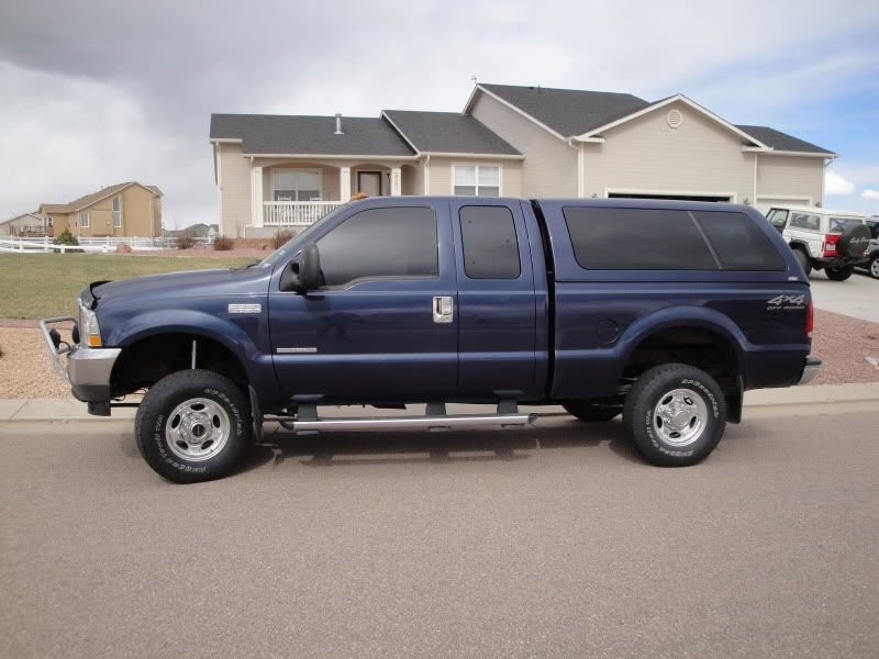 Black wheels on a blue truck | The Diesel Stop