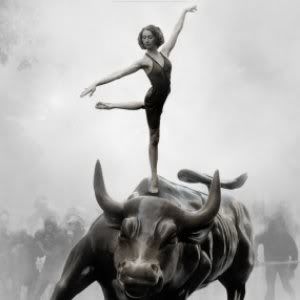 Occupy Wall Street Woman On Bull