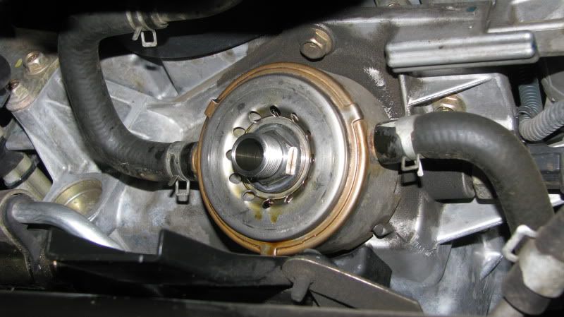 Nissan titan oil leak filter #3
