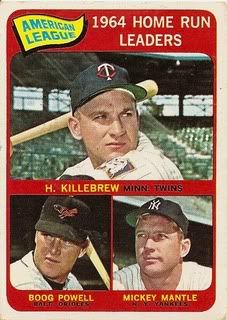 #3 AL Home Run Leaders: Harmon Killebrew, Boog Powell, and Mickey Mantle