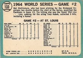 #133 World Series Game Two: Stottlemyre Wins (back)