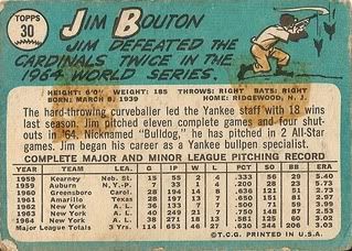 #30 Jim Bouton (back)