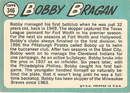 #346 Bobby Bragan (back)