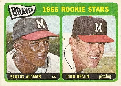 #82 Braves Rookie Stars: Santos Alomar and John Braun
