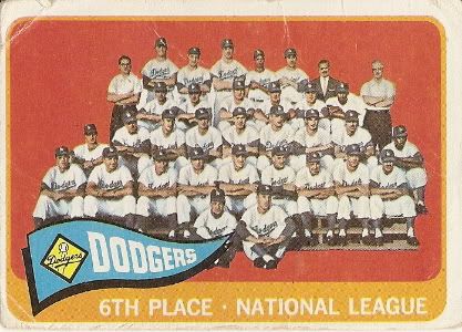 #126 Dodgers Team Card