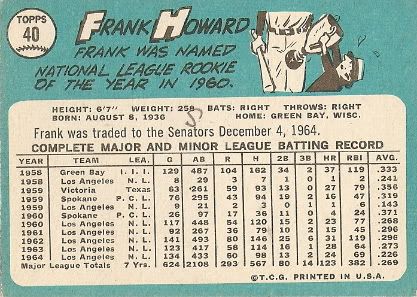 #40 Frank Howard (back)