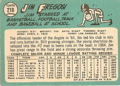 #210 Jim Fregosi (back)