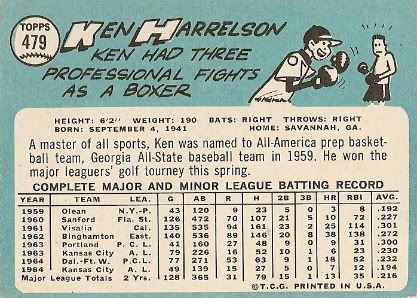 #479 Ken Harrelson (back)