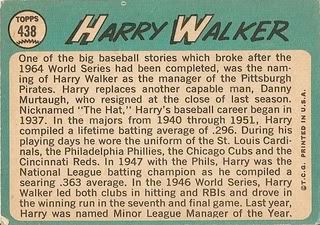 #438 Harry Walker (back)