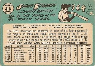 #418 Johnny Edwards (back)