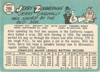 #299 Jerry Zimmerman (back)
