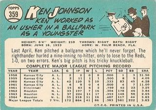 #359 Ken Johnson (back)