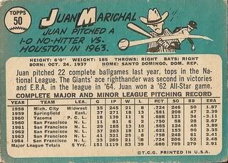 #50 Juan Marichal (back)