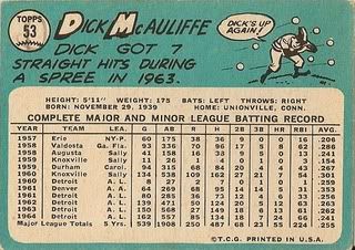 #53 Dick McAuliffe (back)