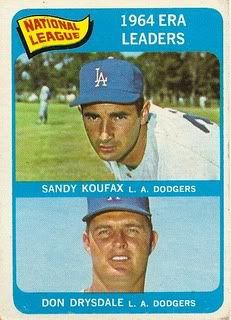 #8 NL ERA Leaders: Sandy Koufax and Don Drysdale