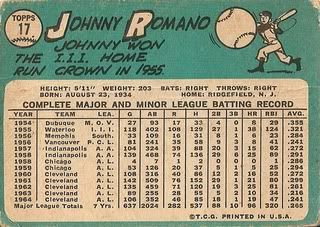 #17 Johnny Romano (back)