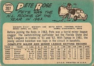 #207 Pete Rose (back)