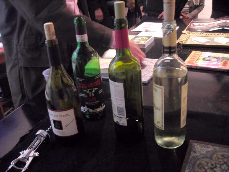 Wines At the end of the night, there were about 17 empty of these.
