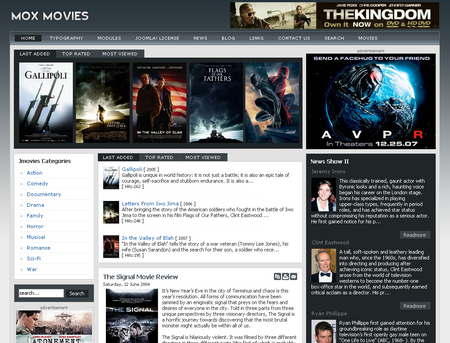 Mox Movie - Premium Joomla Template