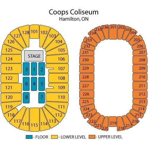 What does floor/rowga9 mean for a concert?