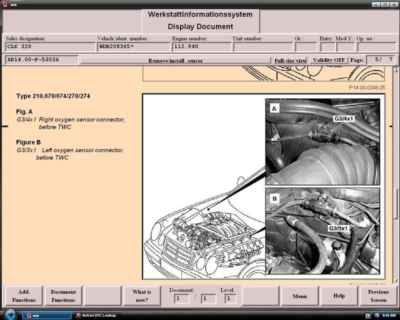 Mercedes benz c 280 bank one sensor one